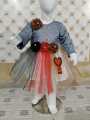 Baby Girl Fancy Moon Light Frock with Stone  & Flowers Works 1 to 7 Year. 
