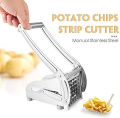 Unique Gadgets - Stainless Steel Potato French Fries Cutter Maker Machine for Kitchen Potato Chips Slicer - chips cutter machine - fries cutter machine - potato chips machine - finger chips machine - finger fries chips maker machine. 