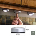 3 LED Push Touch Lamp-Mini Wireless 3 LED-Light Touch Lamp-Led Tap Touch Light Stick-on-Cabinet Closet Night-Kitchen Night-Wardrobe Light-Button Touch Lights-Mini Led Lamp-Mini LED Bulb-Wall Light Operates-Children Night Light. 