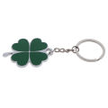 1Pc Stainless Green Leaf Keychain Fashion Four Leaf Clover Steel Lucky Key Chain Eshylala. 