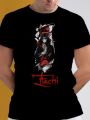 New Itachi Digital Printed T Shirt For Men - Black. 