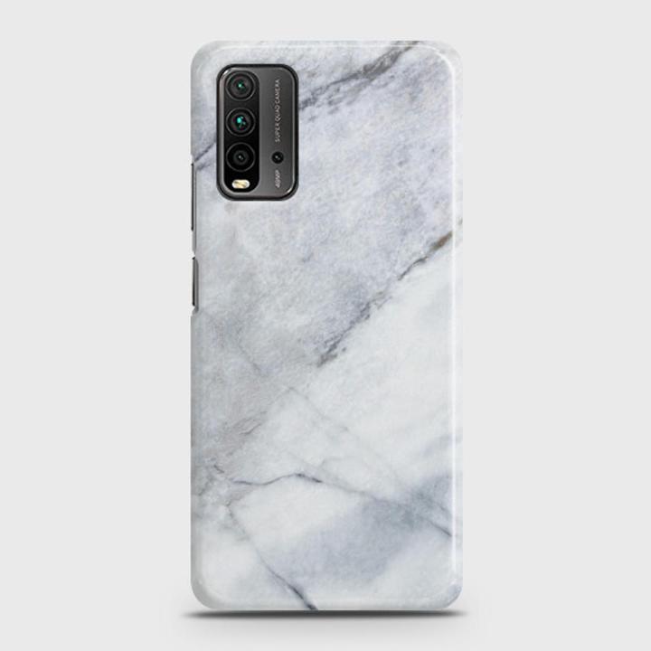 Xiaomi Redmi 9T Cover - SkinLee HQ Hard Case - White Marble - SKINLEE-255-1-1022-730