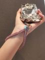Light Luxury Rhinestone Cell Phone charm Lanyard Wrist Strap Keychain Removable Mobile Phone Case Lanyards Anti-lost chain rope. 