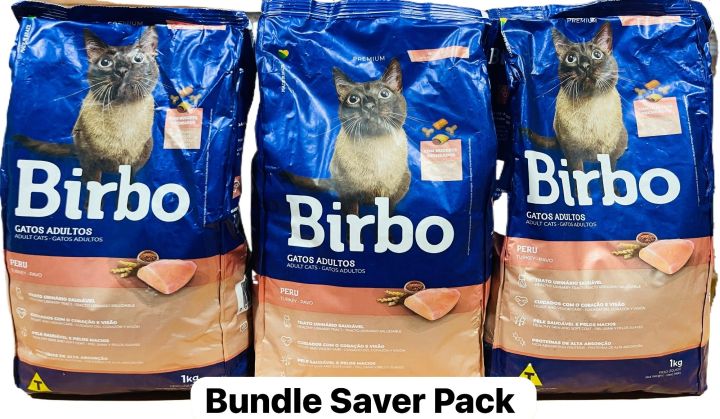 BIRBO CAT FOOD TURKEY BUNDLE SAVER PACK 1KG X 3 PACK