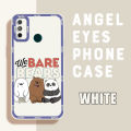 AMORVOR for Tecno Spark 6 Go Spark Go 2020 2021 Back Cover We Bare Bears Case Camera Protection Soft Silicone TPU Phone Cases. 