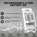 WBM Smart Rechargeable Cell, 2Pcs AA Cell Battery Built-in USB Port No Need of Any Charger – 2400mah.. 