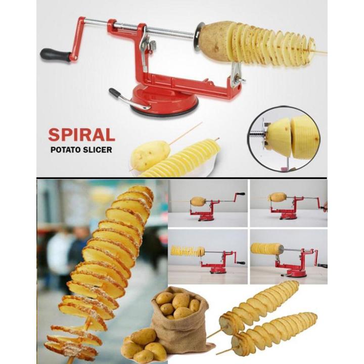 Potato Twister Potato Slicer Stainless Steel Kitchen Accessories Tornado Slicer Manual Cutter Spiral Chips