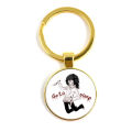 2021 New Style Jeff and Jane The Killer Pendant Keychain Creepypasta Creepy Pasta Ticci Toby Fashion Glass Key Ring Jewelry. 