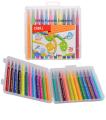Pack of 24 Deli Brush Marker Felt Pen Watercolor Brush Markers for calligraphy markers Sketching, Painting and Coloring - Multicolor. 