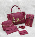 Hand bags for girls pack of 5 piece set with long strap. 