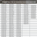 WH02X24399 Washer Lid Lock Strike and WH01X24381 Washer Lid Lock Bezel Compatible for / Top Washer Lid Lock Durable. 