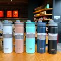 Water Bottle Thermos Vacuum Water Tumbler Drinkware Flasks with Straw Stainless Steel Large Capacity Insulated Straight Cup Student Gift Outdoor Sports Pot. 