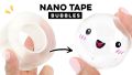 Nano Tape Reusable,Washable,Balloon making And Transparent Silicone Tape with Dual-Sided Stickness,Multi-Functional Tape. 