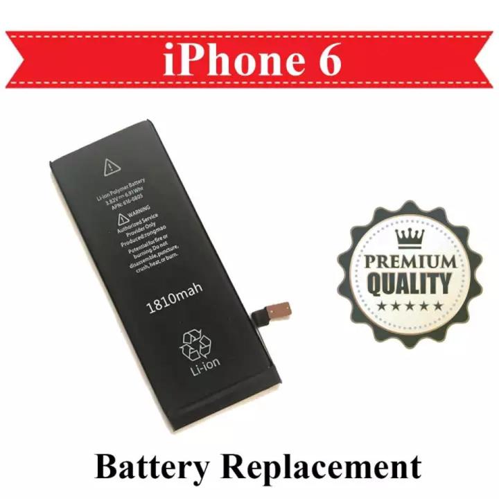100% health show Apple iPhone 6 Battery Replacement For iPhone 6 1810mAh - Black