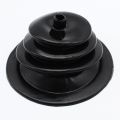 For Mr Gasket 1651 Shifter Boot Small Round Black Rubber 5.250 Inch Round Plate Gear Stick Shift Knob Cover Boot Gaiter. 