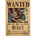 PinShang Kraft Paper Posters One Piece Luffy 1.5 Billion Bounty Wanted Posters Vintage Anime Wall Stickers. 
