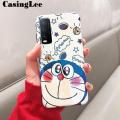 Protect Cover For VIVO Y12S Case Cute Doraemon Shockproof Cartoon Design Couple Full Protection Phone Cases VIVO Y12S Back Cover. 