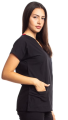 Doctor Scrub Nursing Uniform V Neck Unisex Black OT Kit. 