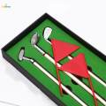 Golf Pen Set Golf Club Putter Ballpoint Pen Desk Games Golf Pens Mini Desktop Golf Ball Pen. 