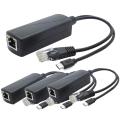 4-Pack 5V PoE Splitter, 48V to 5V 2.4A Adapter with Micro-USB Plug, for IP Camera,Tablets,for Raspberry Pi and More. 