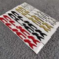 Honda Click 125i Emblem For Motorcycle Logo Black Gold Silver 3D Quality 2Pcs. 