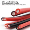 Super Soft Silicone Cable 2 Pin Tin Plated Copper Wire 20AWG 8AWG Heat Resistant Ultra Flexible High Temperature Hook Up Wiring. 
