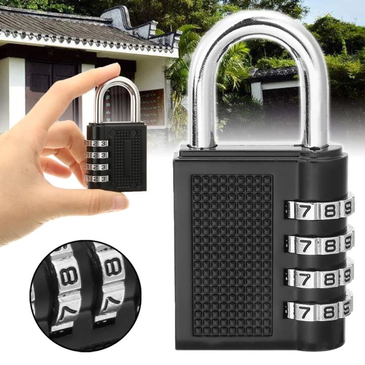 80*43*14mm%20Heavy%20Duty%204%20Dial%20Digit%20Combination%20Lock%20Weatherproof%20Security%20Padlock%20Outdoor%20Gym%20Safely%20Code%20Lock%20Black%C2%A0%20-%20Image%2010