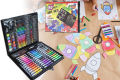Colouring Kit, 150 Pcs Colour Box Set, Kids Colouring Kit, Multifunctional Colour Box, Best Coloring Set, Drawing Kit, Art Set for Kids, Painting Set for children, Pencils Crayons Markers Art Drawing Kits, Perfect Gift for Boys Girls. 