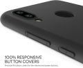 Huawei P20 Lite Matte Black Silicon Back Cover. 