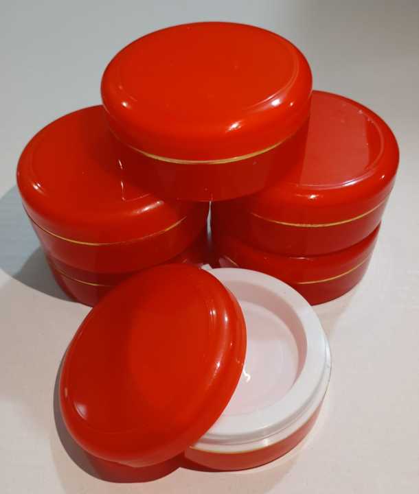Pack%20of%2010%20Empty%20Cream%20Containers%20Cosmetics%20Jars%20for%20Makeup%2018%20Gram%20Red%20-%20Image%207