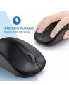 Nexigo B10 Wireless Optical Mouse – 2.4GHz USB Receiver, Adjustable DPI (800/1200/1600), Ergonomic, Plug & Play for Laptop & PC. 