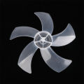 1Pc Large Wind Fan Blade for 16 Inch Household Plastic Fan Blade Five Leaves With Nut Cover For Pedestal Fan Table Fan Wall Fan. 