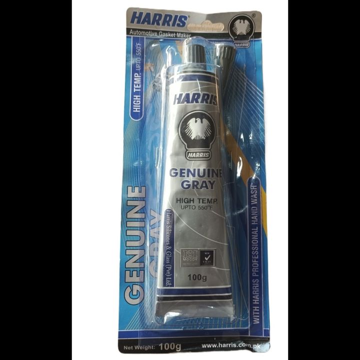 Harris silicone sealant tube 100g High Temperature Grey