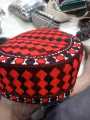 SINDHI CAP WITH BLACK RED COMBINATION COLOUR BEAUTIFUL CAP. 