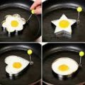 Fried Egg Mold Ring 4pcs Pancake Shapes Cooker Stainless Steel Cooking Tools for Frying Baking Cooking. 