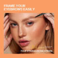 Musicwer's new four way liquid slim eyebrow pencil 2 in 1 holds makeup without smudging. 