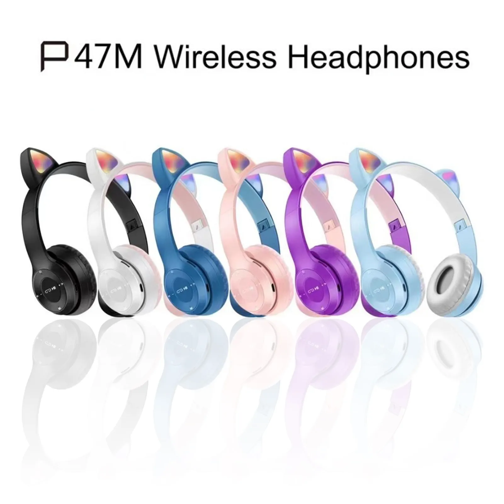 P47M Girls Cat Wireless Headphone for Mobiles, Laptops & PC P47M Girls Cat Wireless Headphone for Mobiles, Laptops & PC