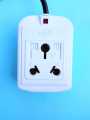Heavy Duty Universal Extension Board for Washing Machine, AC & Modern Machines – Special Large Plug Socket Design That Fits Big Plugs – Left & Right Side Universal Sockets – With Power Indicator – High Power Electric Extension Lead with Copper Wire for Ho. 