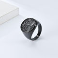 Wholesale Personalized Punk Style Silver Jewelry Big Vintage Tree Of Life Ring For Men. 