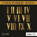 Clock Digits - Number Digits - Roman Digits - Resin Clock Digits - Golden Acrylic Digits for Resin Clock - Acrylic Digits for Resin Clock - Clock Digits Numbers - Golden Acrylic Numbers - Golden Numbers -Silver Acrylic Numbers Clock Numbers for Resin Art. 