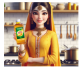 Mustard Canola Cooking Oil 1 liter | Premium Natural Sarsoo Canola Cooking Oil - Healthy and Versatile. 