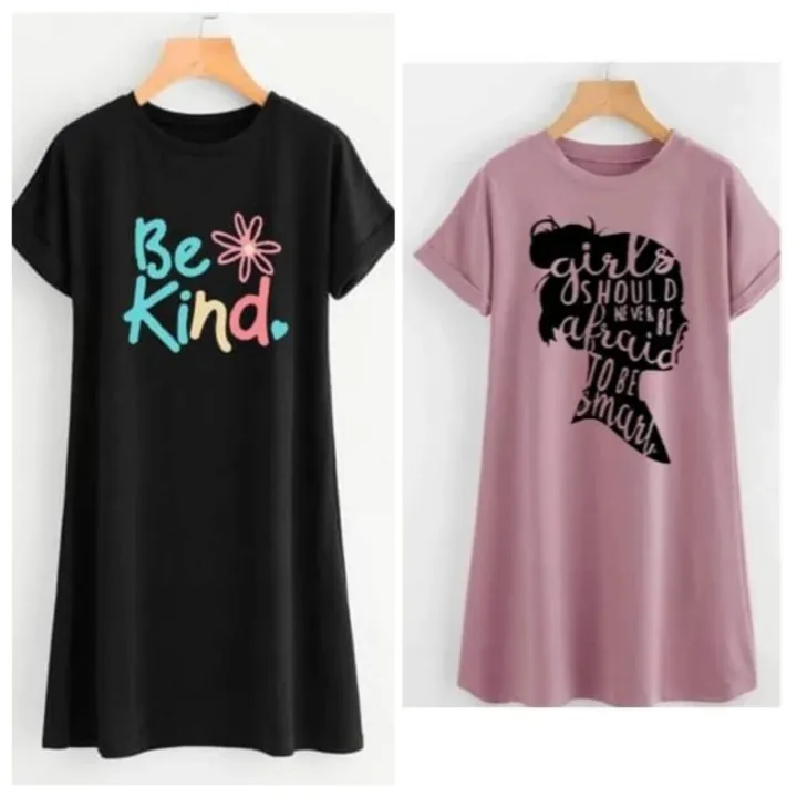 Long%20T-Shirts%20for%20Girls%20And%20Women's%20Loose%20Fit%20Crew%20Neck%20Short%20Sleeve%20Casual%20Top%20in%20Solid%20Color%20-%20Image%203