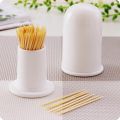White Bone China Toothpick Holder With Lid - Meraki Crafts. 
