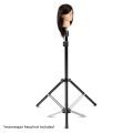 Hair Dummy Stand Tripod Training Mannequin Head Holder Iron Display Hair Stand Black. 