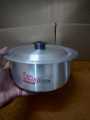 3 Pcs Small Degchi Set Baby Sauce Pots With Cover Lid Aluminum Metal Finishing. 