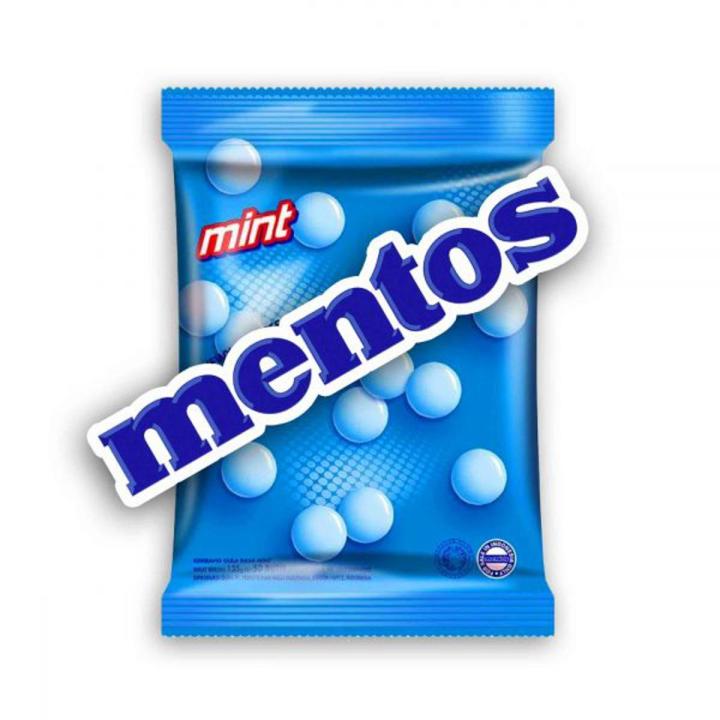 Mentos Mint 135g Pouch - Halal, Individually Wrapped Freshness!/imported/original mentos