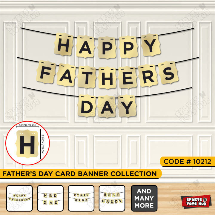 Father's Day Card Banner Collection, Best Dad Ever Bunting Garland, Dad Birthday, Happy Fathers Day Party Decoration Supplies, Decor Items, Love You Dad Backdrops, Pyare Baba, Abbu Jan, Daddy, Happy Birthday Papa Celebration For Dad's Day : UvaxEKHx
