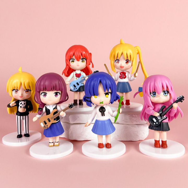 Anime Lonely Handmade Goto Ichiri Yamada Ryoka Guitar Player Rock Band Doll Model