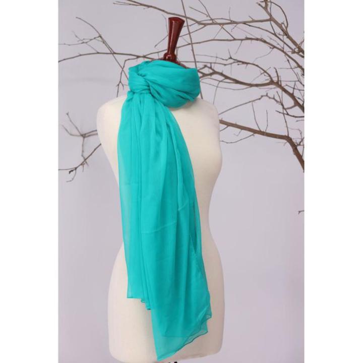 Light Ferozi Chiffon Dupatta For Girls/Ladies-Chiffon  Dupatta 2.5 Meter Color Premium Chiffon Quality Durable Fabric Reasonable Stylish Look Dupatta