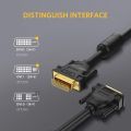 DVI To DVI Cable 1.8 Meters length DVI 18+1 to DVI 18+1 Cable Branded Stock 100% Orignal. 